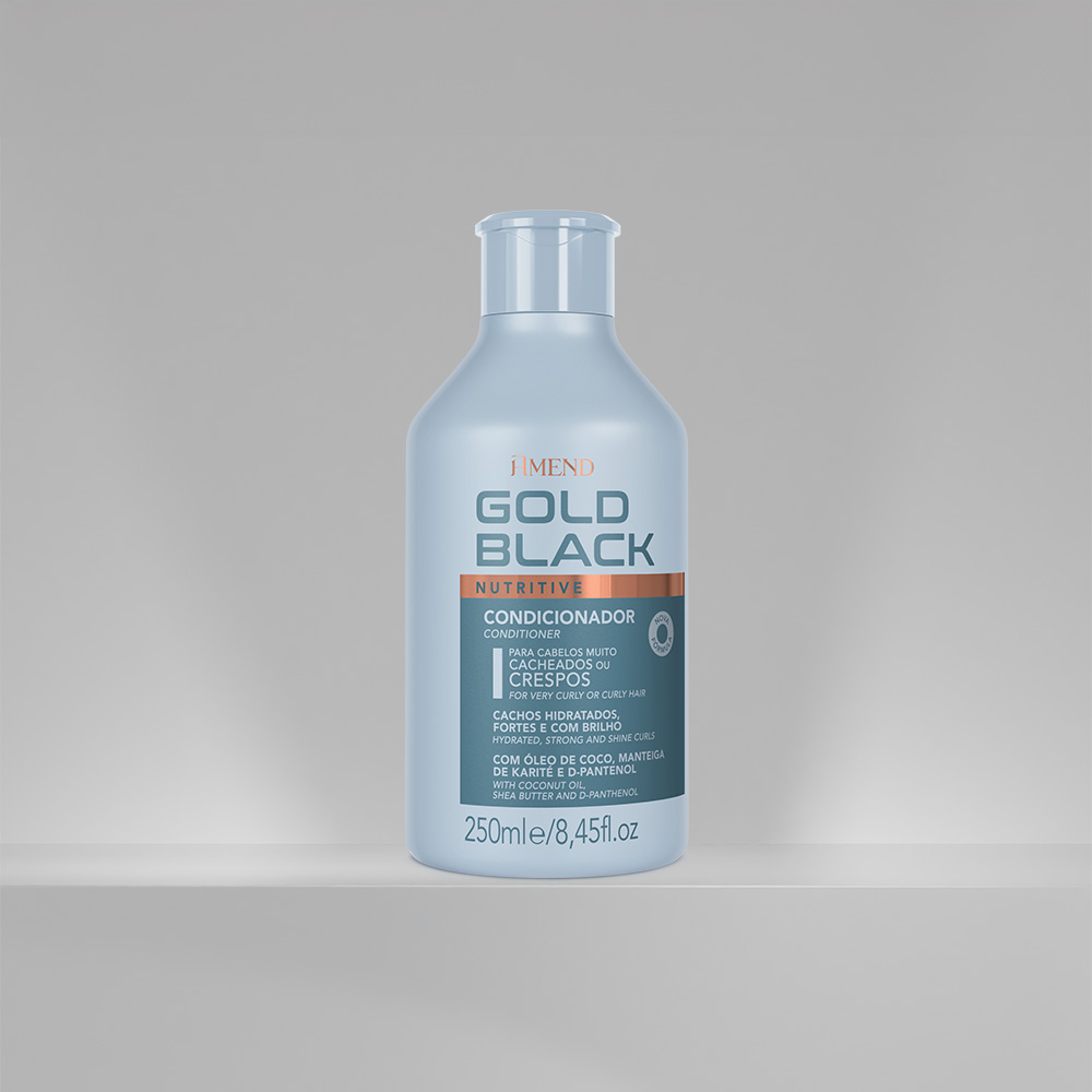 Condicionador Amend Gold Black Nutritive 250ml image number 3